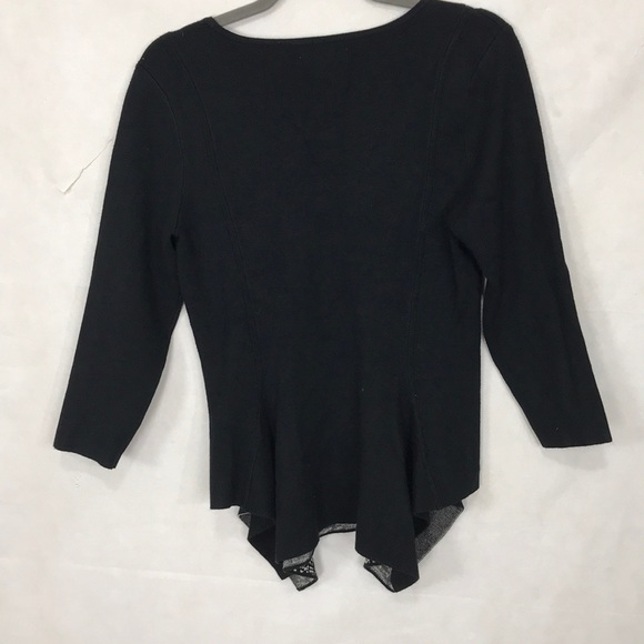 4/20 NEW YORK AND COMPANY asymmetrical blouse - Picture 4 of 6